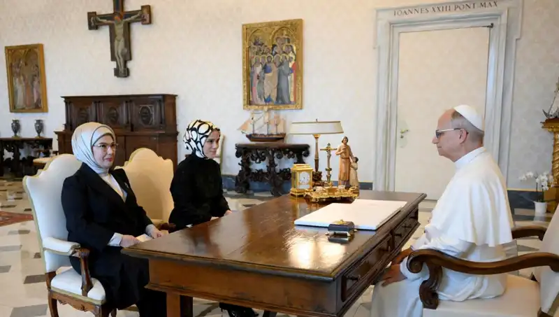 Emine Erdoğan ve Papa Leo'nun Görüşmesi: Gazze'ye Barış Mesajı