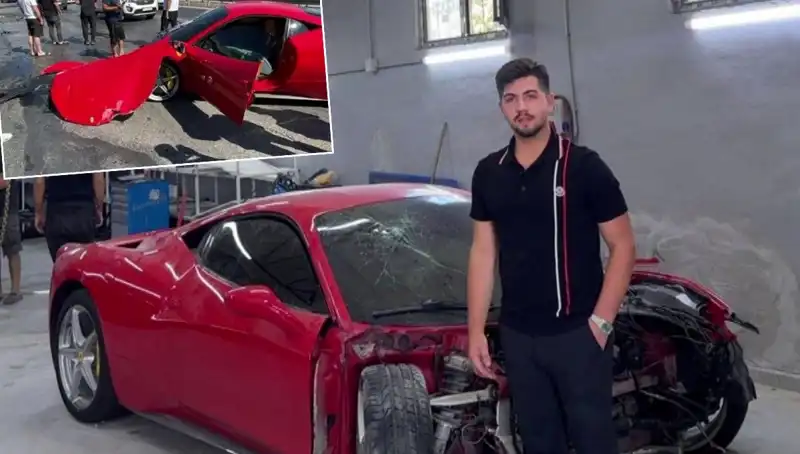 15 Milyonluk Ferrari Hurdaya Döndü: Sahibi Duygulandı!