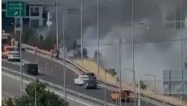 Anadolu Otoyolu'nda Sigara İzmariti ile Başlayan Yangın Panik Yarattı