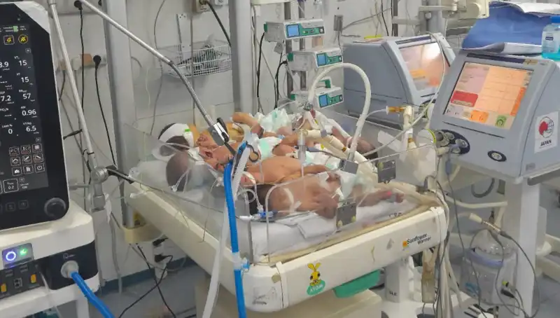 Gazze'deki Doktorların Zorluğu: Aynı Kuvözde Birden Fazla Bebek Hayata Tutunmaya Çalışıyor